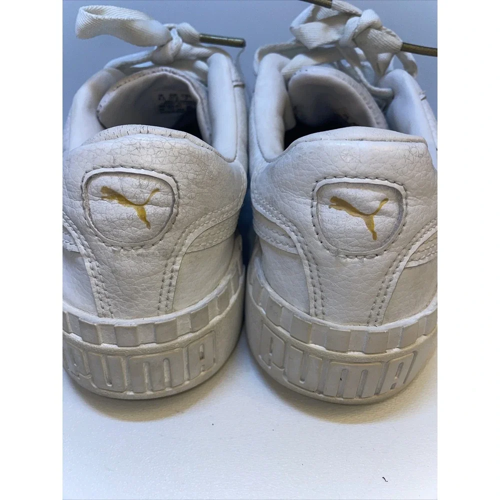 Puma Cali 369155-01 Leather Sneakers, Women's‎ Size 7, White